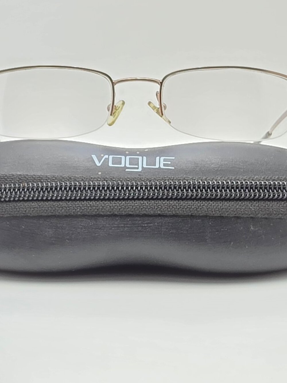 Vogue VO3490 705 Bronze Semi Rimless Eyeglasses Frame w/ Case Italy 49-19-135